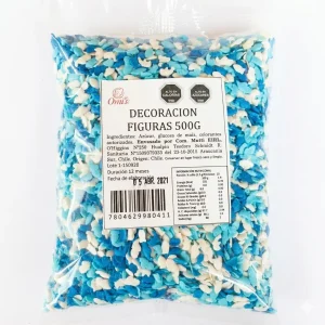 Decoración Figuras Azul 500g
