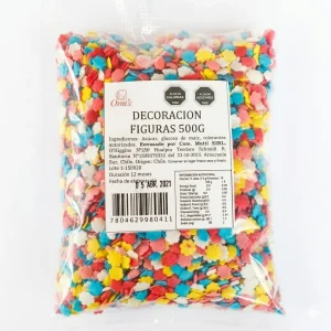 Decoración Figuras Colores 500g