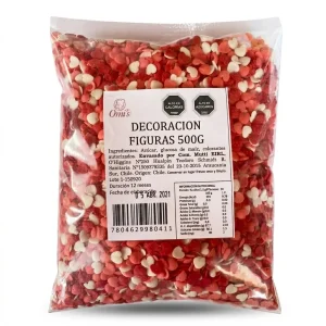 Decoración Figuras Rojo 500g